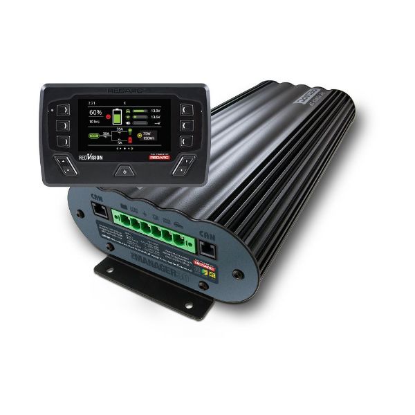 The Manager30 Battery Management System with Redvision Display and UK AC Plug - BMS1230S3R-UK