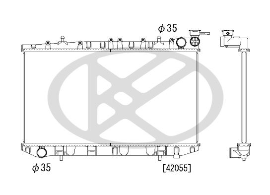 Motora dzesēsanas radiators - PL020317