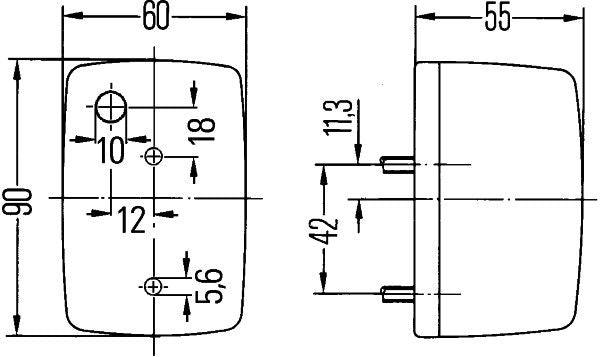 Pagrieziena signāla lukturis - 2BA 002 652-101