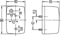 Pagrieziena signāla lukturis - 2BA 002 652-101