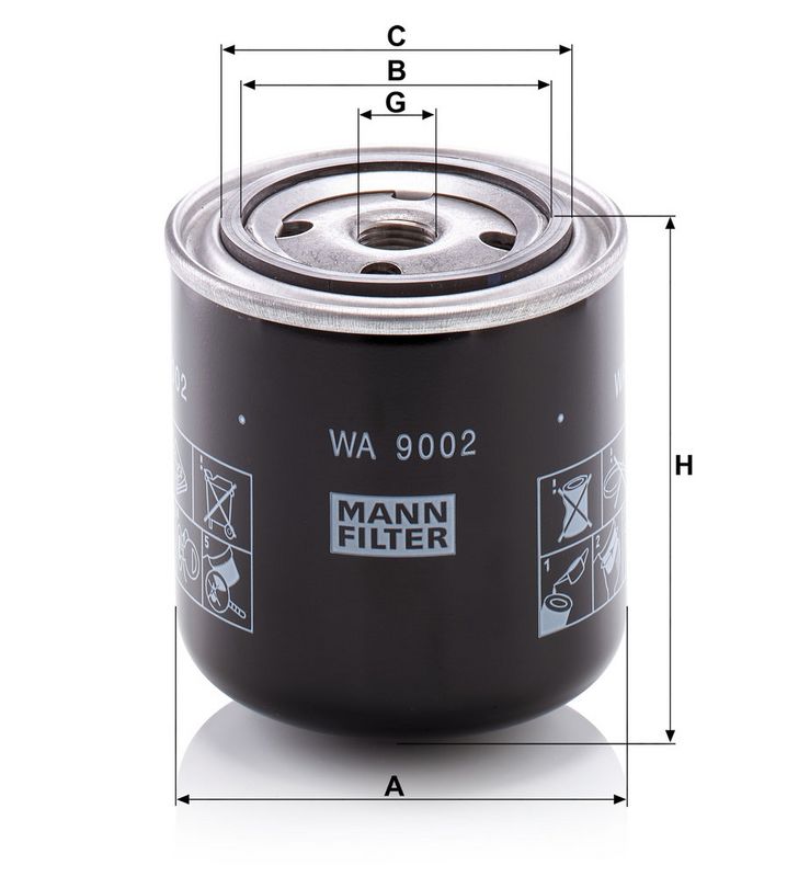 Jäähdytysnestesuodatin - WA 9002