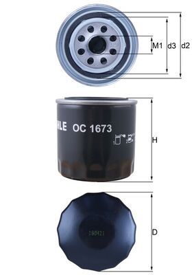 Eļļas filtrs - OC 1673