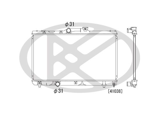 Motora dzesēsanas radiators - PL010285T