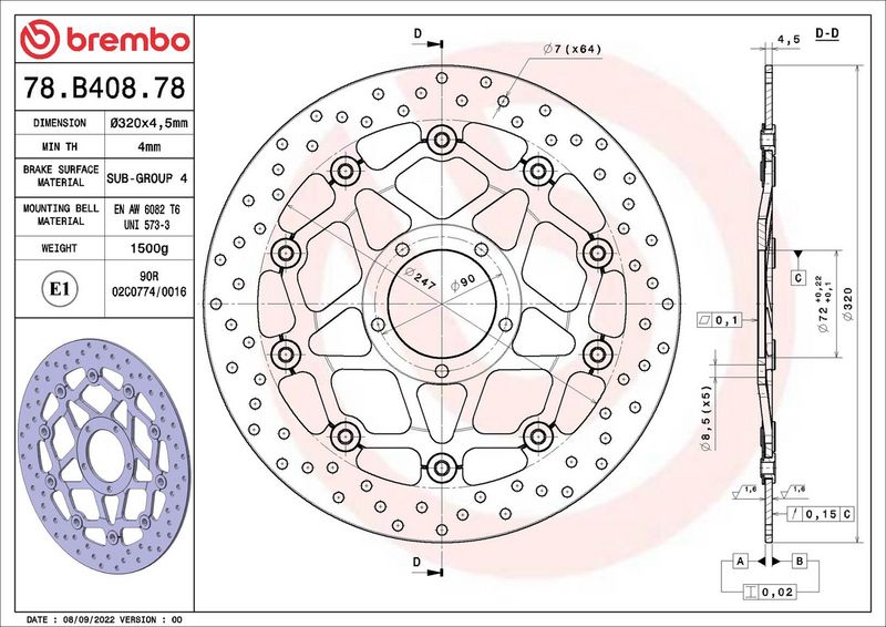Bremžu diski - 78B40878