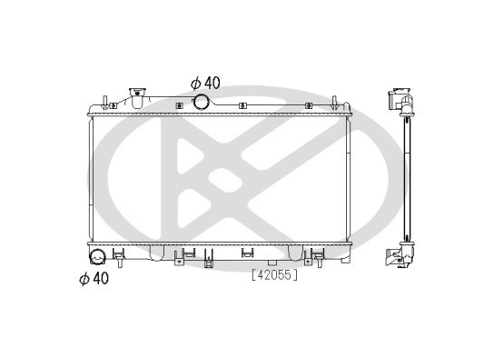 Motora dzesēsanas radiators - PL092478