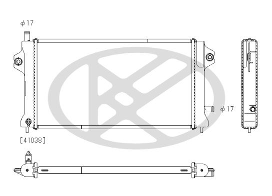 Motora dzesēsanas radiators - PL033151R