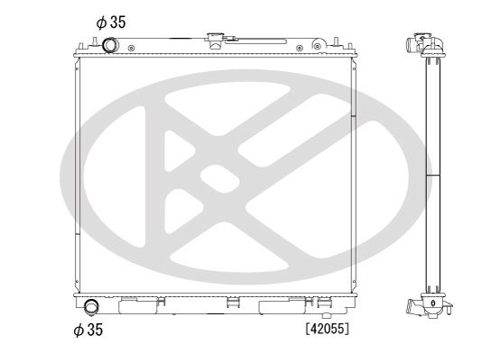 Motora dzesēsanas radiators - PL021963