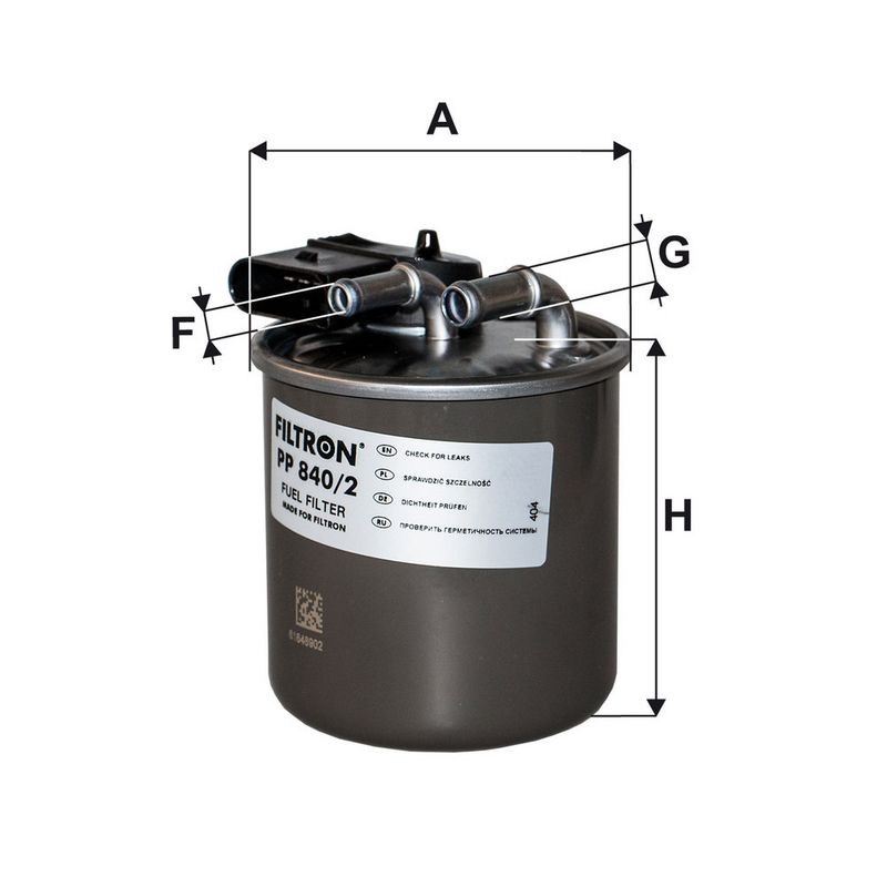 Degvielas filtrs - PP 840/2