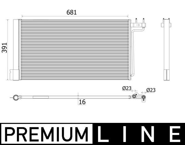 Lauhdutin, ilmastointilaite - AC 941 000P