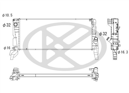 Motora dzesēsanas radiators - PL423628
