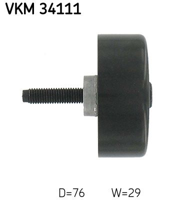 Celiņu siksnas rullītis - VKM 34111