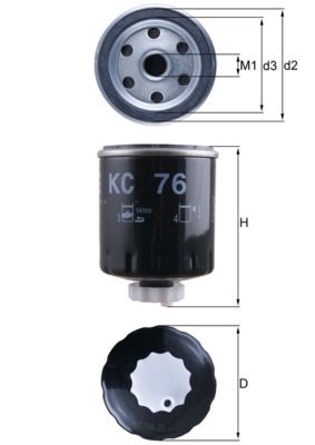 Degvielas filtrs - KC 76