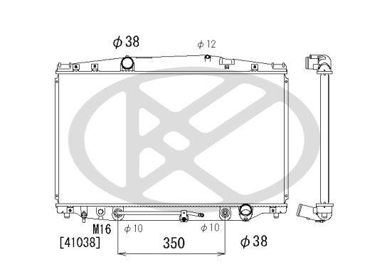 Motora dzesēsanas radiators - PL010708