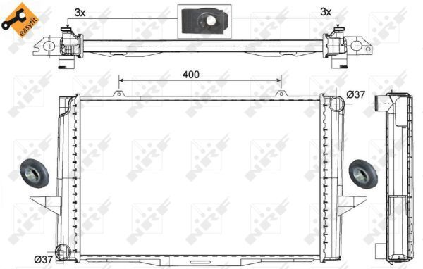 Motora dzesēsanas radiators - 509509