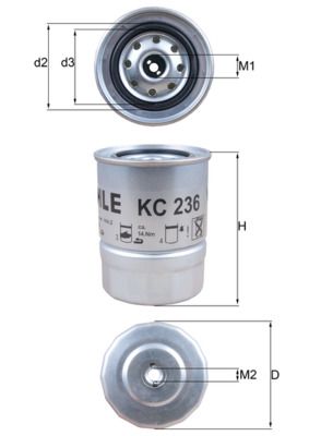 Degvielas filtrs - KC 236