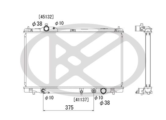 Motora dzesēsanas radiators - PL012170