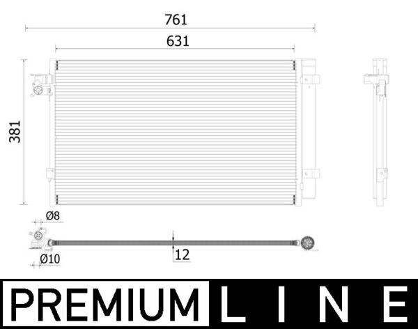 Lauhdutin, ilmastointilaite - AC 896 000P