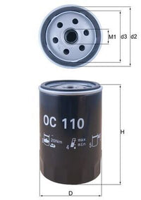 Eļļas filtrs - OC 110
