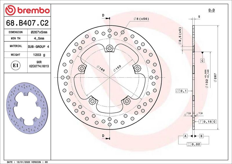 Jarrulevy - 68B407C2