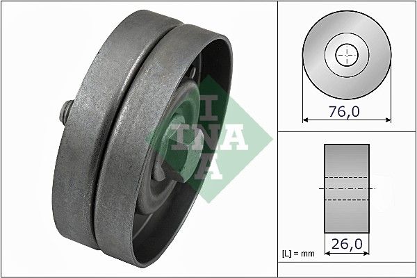 Celiņu siksnas rullītis - 532 0326 30