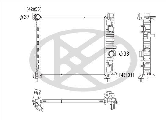 Motora dzesēsanas radiators - PL462795