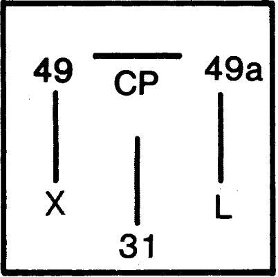 Pagrieziena signāla pārtraucējs - 4AZ 003 787-071