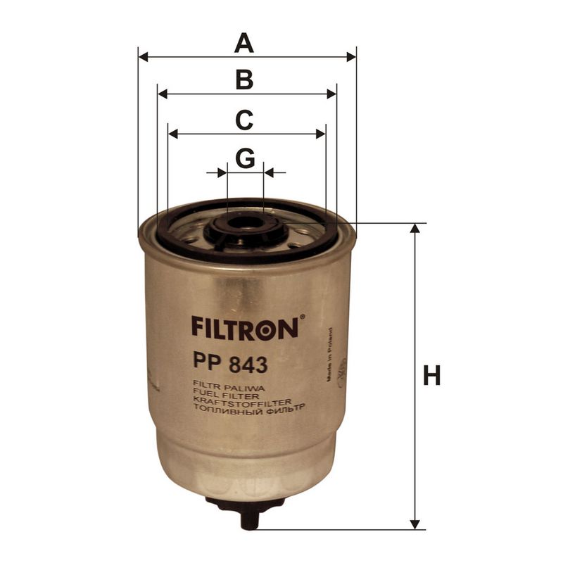 Degvielas filtrs - PP 843