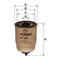 Degvielas filtrs - PP 843