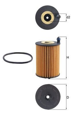 Eļļas filtrs - OX 1266D