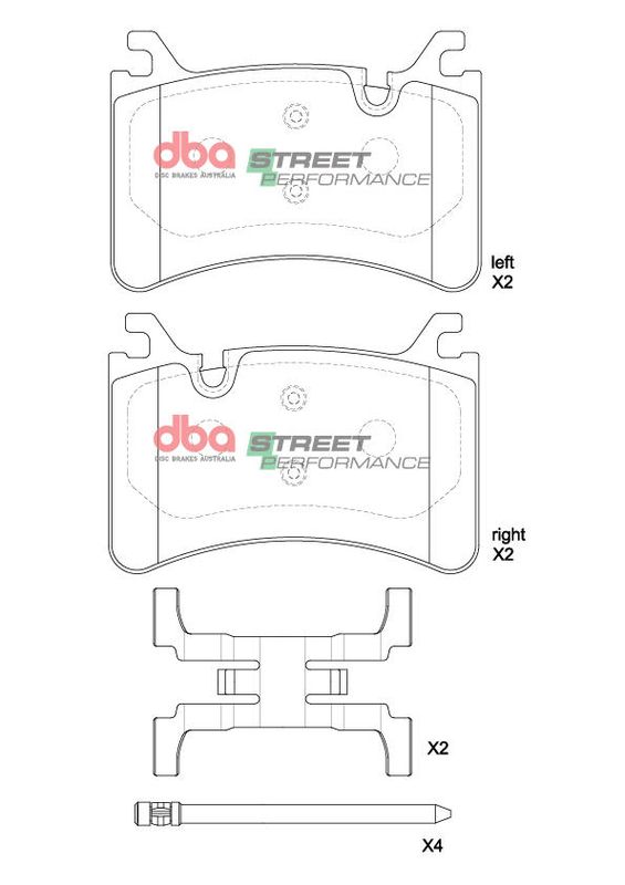 Brake Pads Street Performance | Rear Axle - DB15215SP
