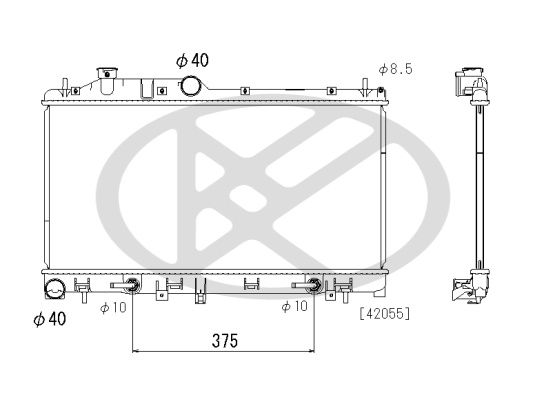 Motora dzesēsanas radiators - PL093315