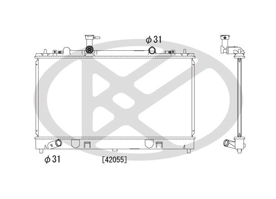 Motora dzesēsanas radiators - PL061658