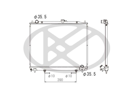 Motora dzesēsanas radiators - PL032072R