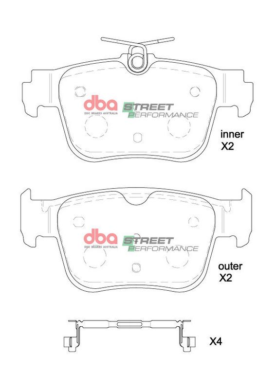 Brake Pads Street Performance | Rear Axle - DB8850SP
