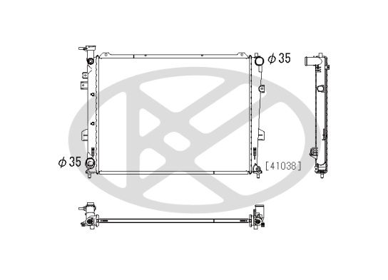 Motora dzesēsanas radiators - PL822457