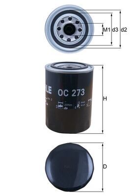 Eļļas filtrs - OC 273