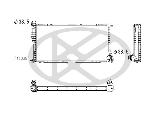 Motora dzesēsanas radiators - PL422370