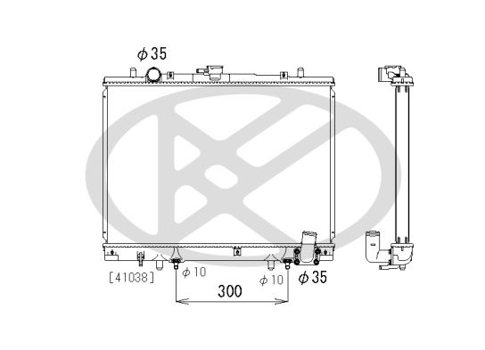 Motora dzesēsanas radiators - PL031879