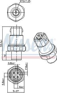 Painekytkin, ilmastointilaite - 301036