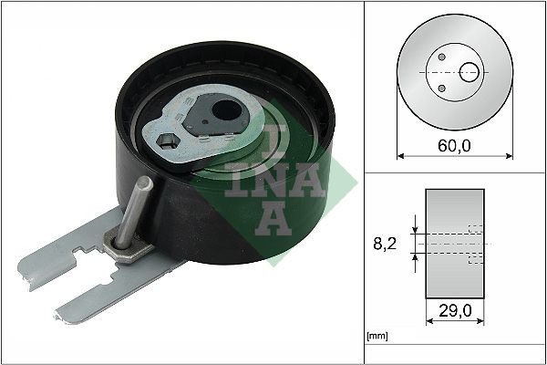 Zobsiksnas spriegotājrullis - 531 0555 10