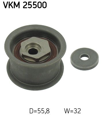 Ohjainrulla, hammashihna - VKM 25500