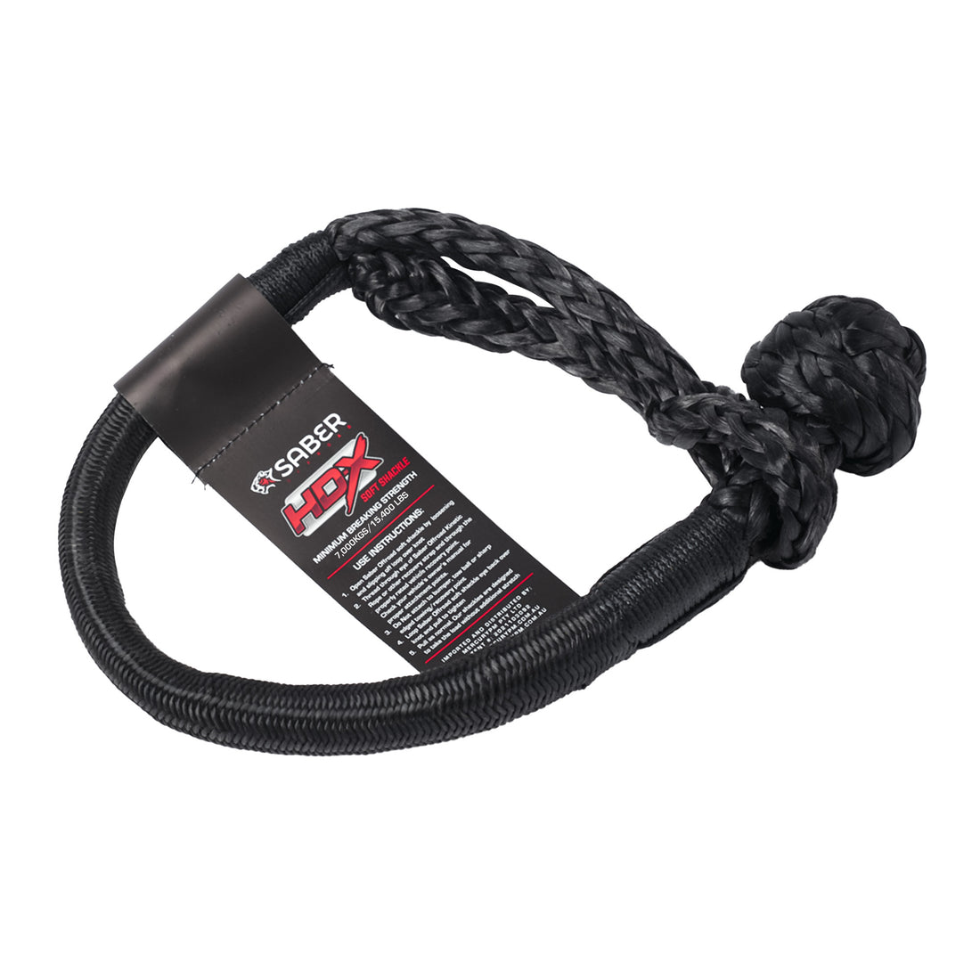 Saber 7000KG HDX Technora Bound Soft Shackle - SBR-7KTBSSB
