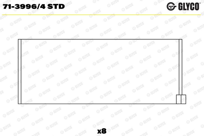 Klaņa apakšējās galvas ieliktnis - 71-3996/4 STD