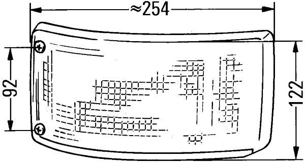 Pagrieziena signāla lukturis - 2BA 004 119-001