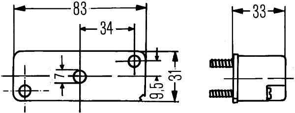 Numurzīmes apgaismojuma lukturis - 2KA 003 168-021