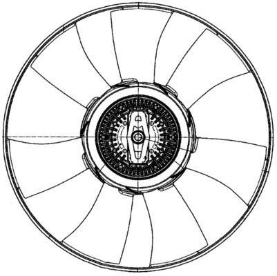 Tuuletin, moottorin jäähdytys - CFF 501 000P