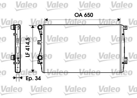 Motora dzesēsanas radiators - 732872