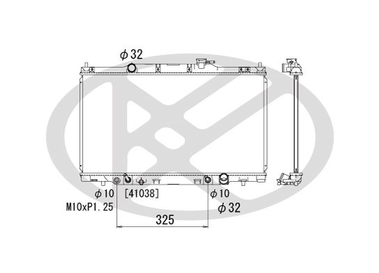 Motora dzesēsanas radiators - PL081951
