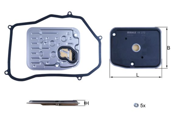 Hydrauliikkasuodatin, automaattivaihteisto - HX 272D