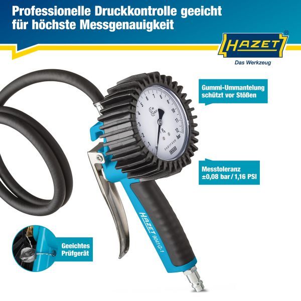 Riepu pumpēšanas pistoles un spiediena mērītāji - 9041G-1